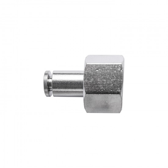 Metal Pu Fitting Straight 4mm 1/4' F Metal Pu Fitting Straight 4mm 1/4' F