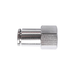 Metal Pu Fitting Straight 6mm 1/4' F