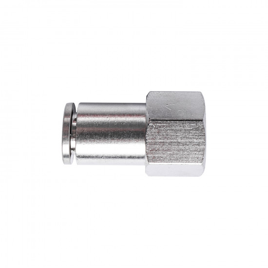 Metal Pu Fitting Straight 6mm 1/4' F Metal Pu Fitting Straight 6mm 1/4' F