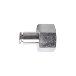 Metal Pu Fitting Straight 6mm 1/2' F