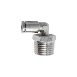 Metal Pu Fitting Elbow 6mm 1/2' M