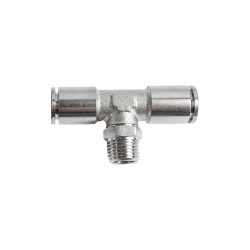 Metal Pu Fitting T-joint 10mm 1/4' M