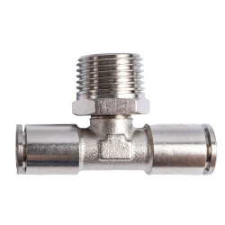 Metal Pu Fitting T-joint 10mm 1/2' M