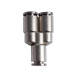 Metal Pu Fitting Y-joint 6mm