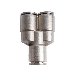 Metal Pu Fitting Y-joint 12mm
