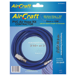 Pvc Hose 8mm X 10m With Aro Quick Coupler & Connector
