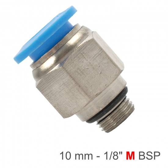 Pu Fitting Str. Stud W/o-ring 10mm-1/8' M Pu Fitting Str. Stud W/o-ring 10mm-1/8' M