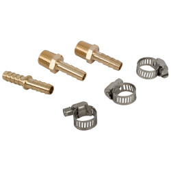 Hose Repair Kit 8mm With Double Union And Hose Clips