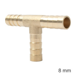 T Type Hose Connector 8mm Bulk