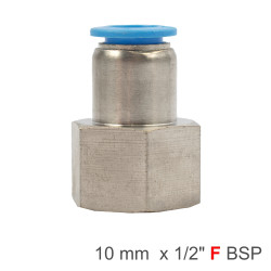 Pu Hose Fitting Straight Stud 10mm-1/2 F