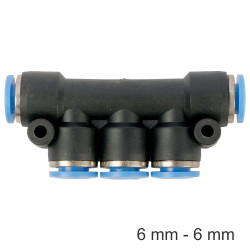 Pu Hose Fitting Manifold 6mm-6mm