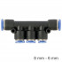 Pu Hose Fitting Manifold 8mm-6mm