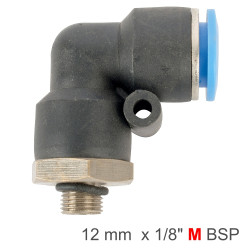 Elbow W/o-ring 12mm-1/8 M Pu Hose Fitting