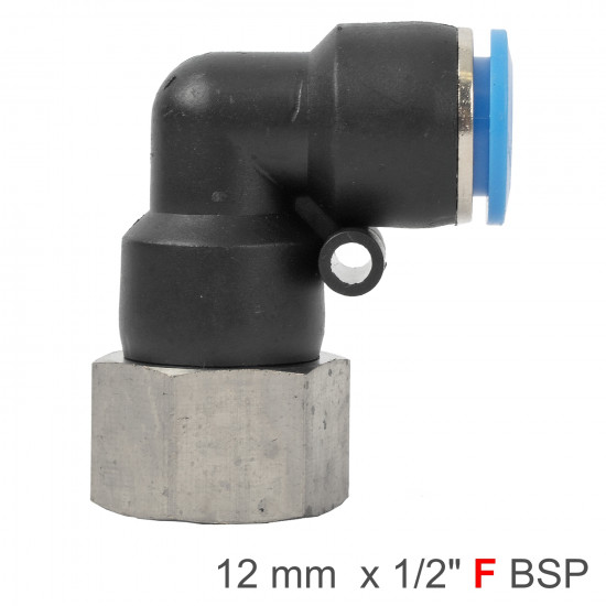Pu Hose Fitting Elbow 12mm-1/2 F Pu Hose Fitting Elbow 12mm-1/2 F