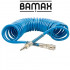 Spiral Polyp Hose Blue 8mmx12mmx8m With Quick Couplers Bx15pu8-8