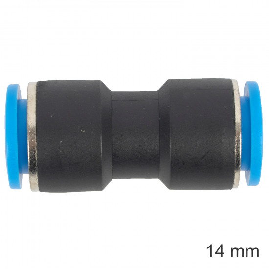 Pu Hose Fitting Equal Joiner 14mm Pu Hose Fitting Equal Joiner 14mm