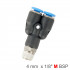 Pu Hose Fitting Y Joint 4mm-1/8 M