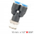 Pu Hose Fitting Y Joint 10mm-1/2 M