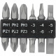 6pc 45mm Double End Bit Set Ph1,2,3 Pz1,2,3 Sl3,4,5,6,7mm 6pc 45mm Double End Bit Set Ph1,2,3 Pz1,2,3 Sl3,4,5,6,7mm