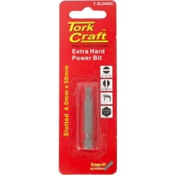 S/d Power Bit 4mmx50mm Slotted 1/cd