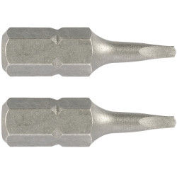 Square Recess Insert Bit No.0x25mm 2/card