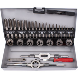 Tap And Die Set 32pce 3-12mm Hss In Steel Case