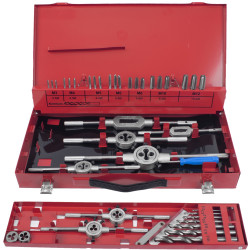 Tap And Die Set 44pce 3-12mm Hss In Metal Case
