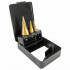 Step Drill Set 3 Pce Hss In Plastic Case