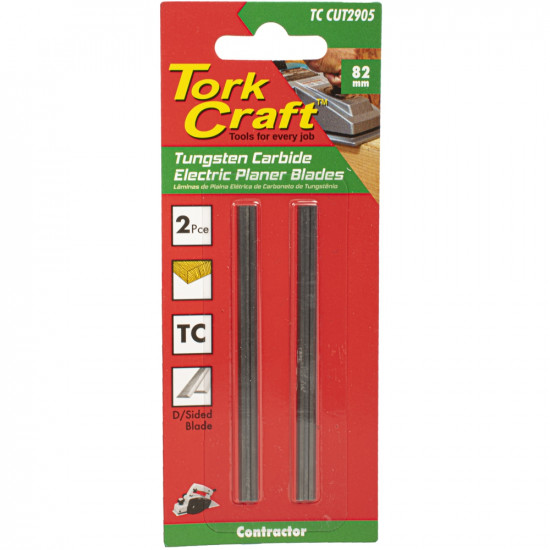 Planer Blades 82mm X 5.5mm X 1.1mm Carbide Insert 2pce Planer Blades 82mm X 5.5mm X 1.1mm Carbide Insert 2pce