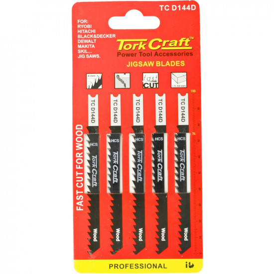 U-shank Jigsaw Blade 6tpi Wood 4mm 5pc U-shank Jigsaw Blade 6tpi Wood 4mm 5pc