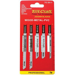 U-shank Jigsaw Blades 5 Piece Assorted