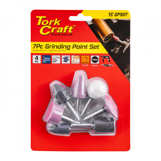 Grinding Point Set 7pce Carded Grinding Point Set 7pce Carded