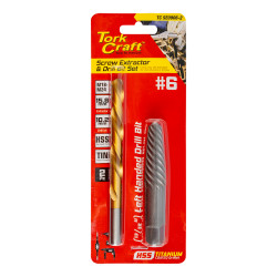 Screw Extractor Set 2pc No.6 With Left H& Drill Bit