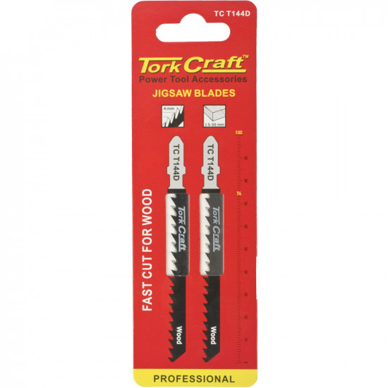 T-shank Jigsaw Blade Fast Cut For Wood 4mm 6tpi 2pc T-shank Jigsaw Blade Fast Cut For Wood 4mm 6tpi 2pc