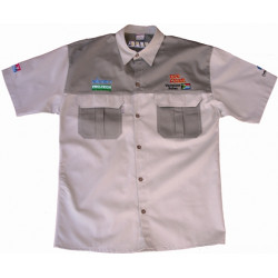 Vermont Mens Bush Shirt Khaki 100% Cotton Large