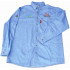 Vermont Mens Long Sleeved Denim Shirt Stone Washed 3xl
