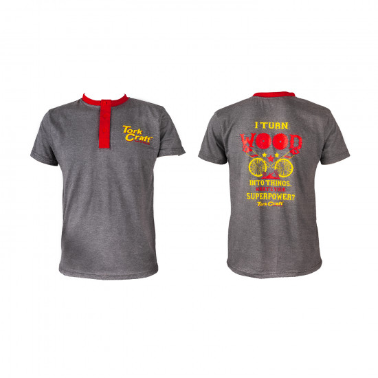 TORK CRAFT T-shirt Grey - 2x-large - I Turn Wood