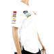 Ladies Blouse - White 3/4 - Large