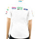 Ladies Blouse - White 3/4 - Large