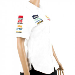 Ladies Blouse - White 3/4 - 3x-large