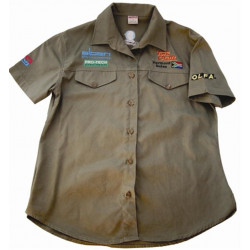 Vermont Ladies Blouse Long Sleeve Olive Medium