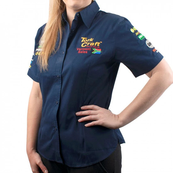 Vermont Ladies Blouse Navy Blue Small Vermont Ladies Blouse Navy Blue Small