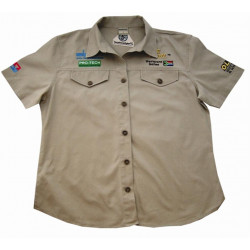 Vermont Ladies Cotton Shirt Stone 3xl
