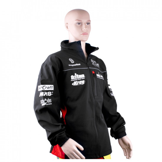 TORK CRAFT Unisex 3 Layer Fleece Black & Red 5xl TORK CRAFT Unisex 3 Layer Fleece Black & Red 5xl
