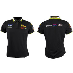 Vermont Ladies Golf Shirt Black/lime 2x-large