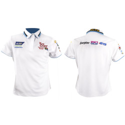 Vermont Ladies Golf Shirt White/blue Large