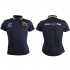 Vermont Ladies Golf Shirt Navy/grey Medium