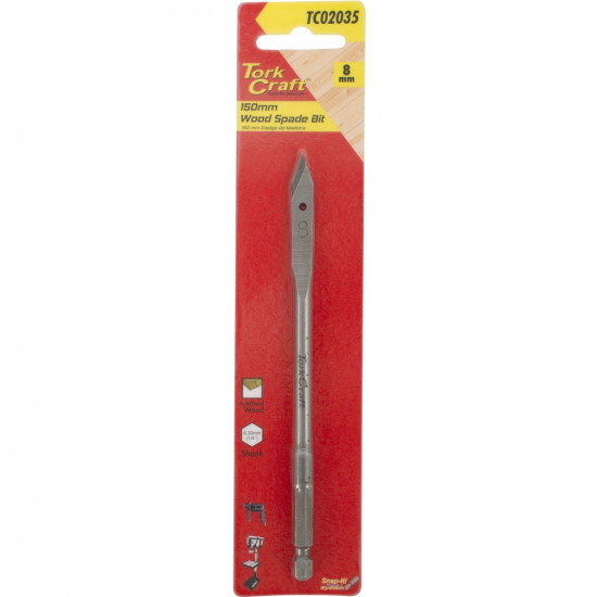 Spade Bit 8mm 150mm Spade Bit 8mm 150mm