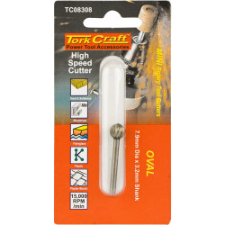 Mini H/speed Cutter 7.9mm Oval 3.2mm Shank