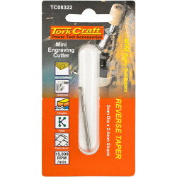 Mini Engraving Cutter 1.6mm Rev. Taper 2.4mm Shank